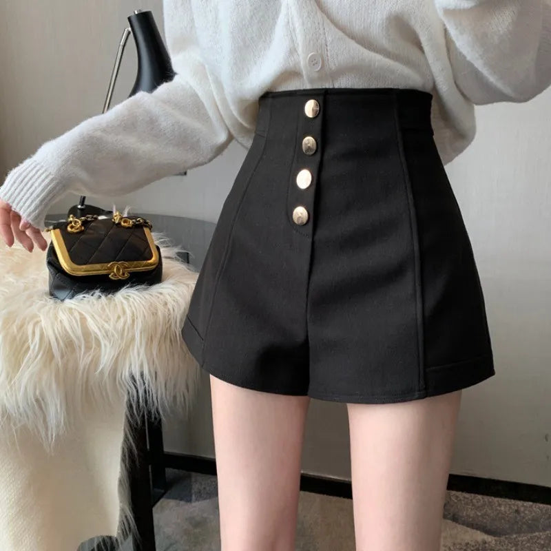 IMIEMIE 2024 New Fashion Black Short Pants Casual Woman To Wear White High Waist Women's Shorts Summer Cheap Hot Streetwear Aesthetic