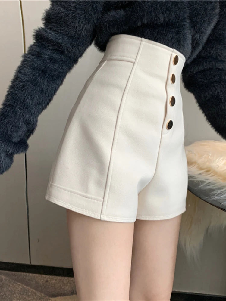 IMIEMIE 2024 New Fashion Black Short Pants Casual Woman To Wear White High Waist Women's Shorts Summer Cheap Hot Streetwear Aesthetic