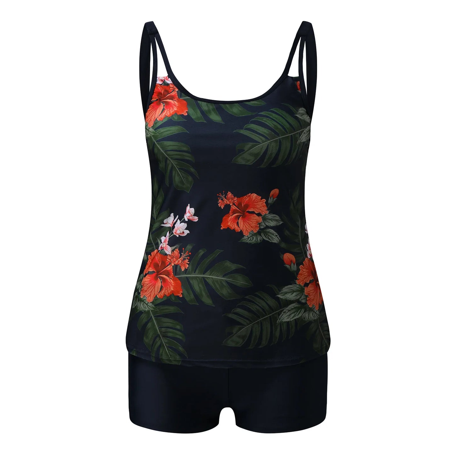 IMIEMIE 2024 Women Floral Printing Bathing Suit Female Two Pieces Swimsuit Female Sexy Bikini Swimwear Summer Ladies Loose Tankini Sets