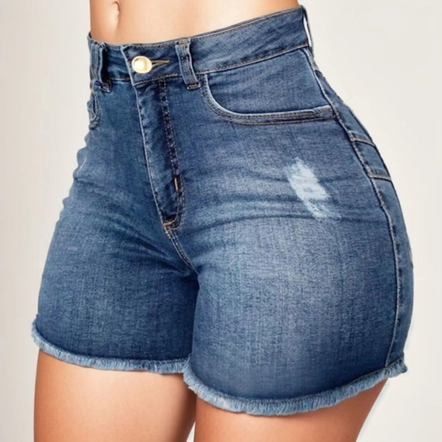 IMIEMIE 2024 Women's Summer High Waisted Mini Denim Shorts Sexy Ladies Club Party Wear Slim Bodycon Short Jeans Chic Denim Skirt Female