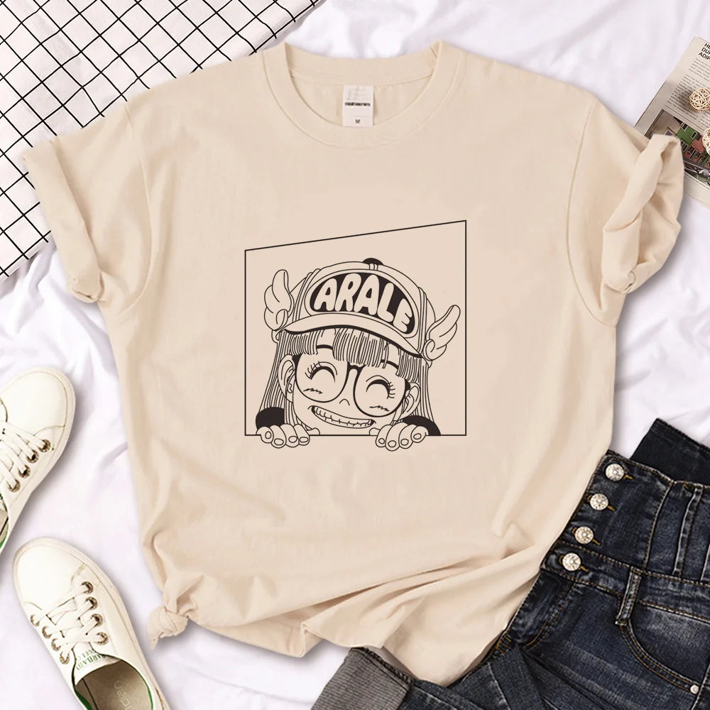 IMIEMIE Arale t shirt women designer Japanese Tee girl designer harajuku clothing