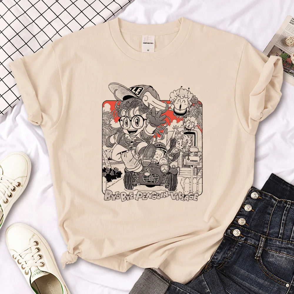 IMIEMIE Arale t shirt women designer Japanese Tee girl designer harajuku clothing