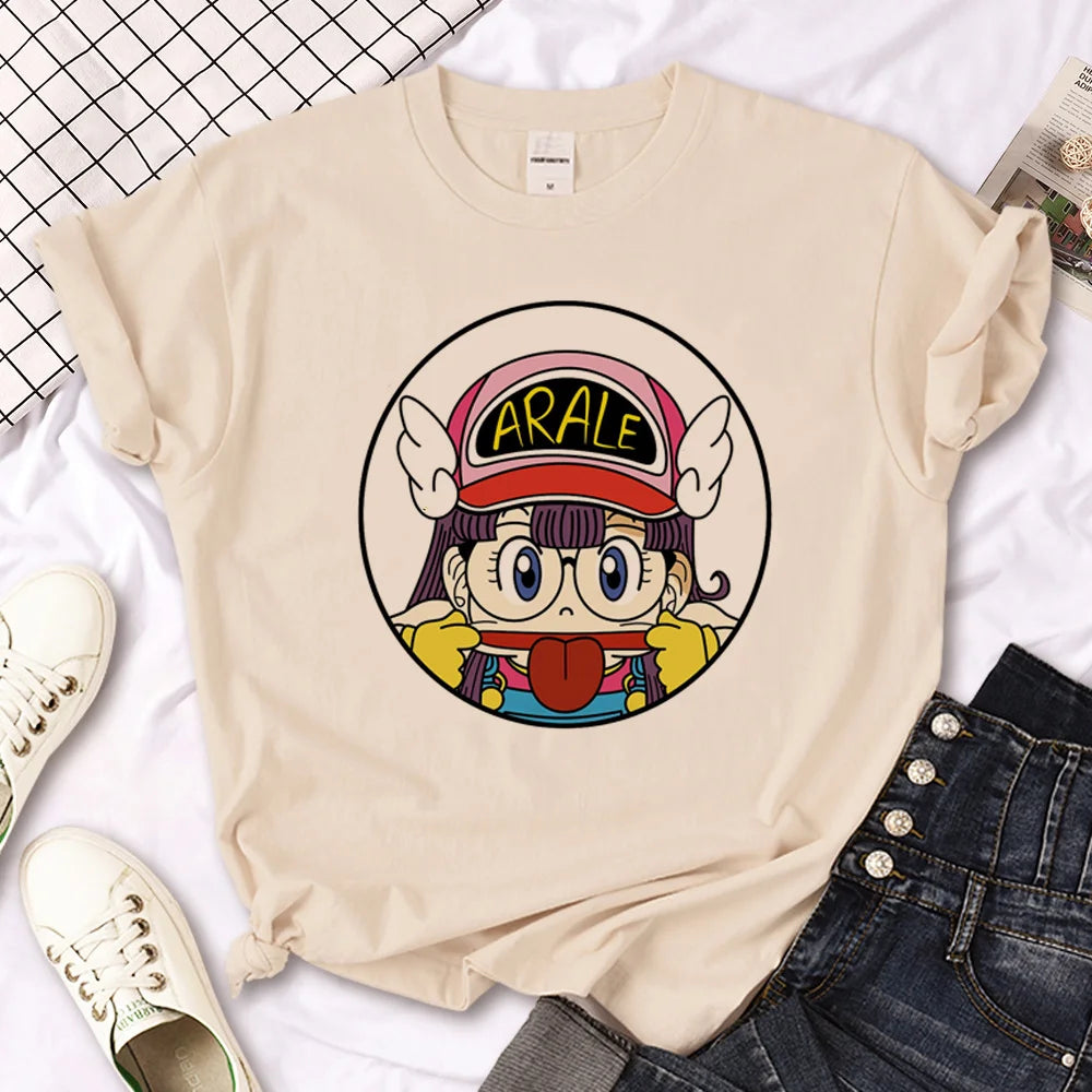 IMIEMIE Arale t shirt women designer Japanese Tee girl designer harajuku clothing