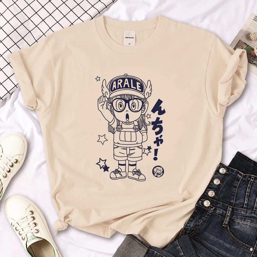 IMIEMIE Arale t shirt women designer Japanese Tee girl designer harajuku clothing