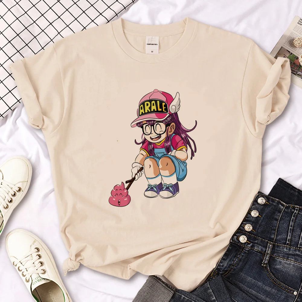 IMIEMIE Arale t shirt women designer Japanese Tee girl designer harajuku clothing