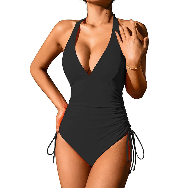 IMIEMIE Fashion New Bandage Swimwear Women One Piece Swimsuit Bathing Suit Woman Summer Slimming Swimwear Beachwear Female Clothing