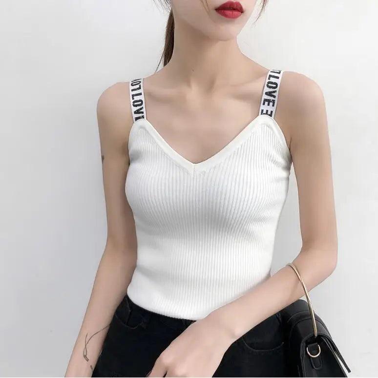 IMIEMIE Gorset Camisoles for Women Woman Crop Knit Bow Top Cropped Debardeur Femme Chest Binder Women Tank Corto Dropshipping