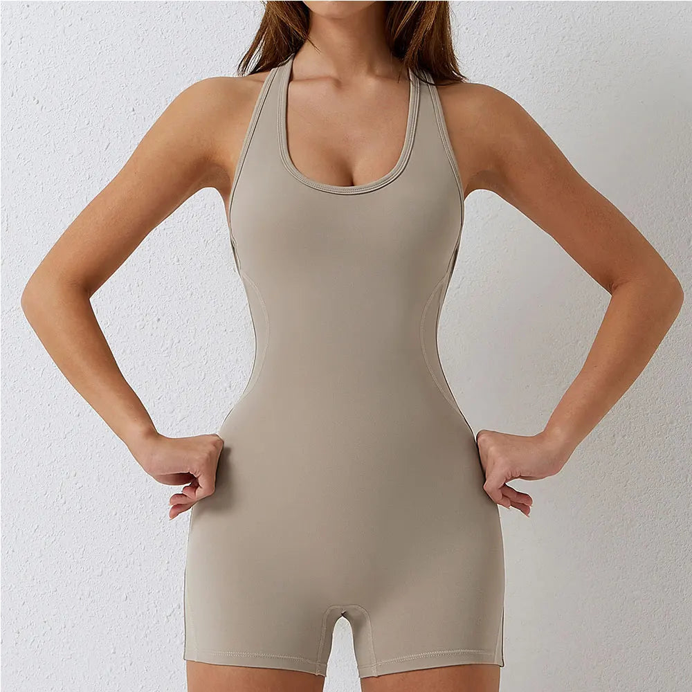 IMIEMIE Jumpsuits One-Piece Yoga Suit Women's Gym Push-Up Exercise Clothes High Elastic Tight-Fitting Bodysuit Back Yoga Suit