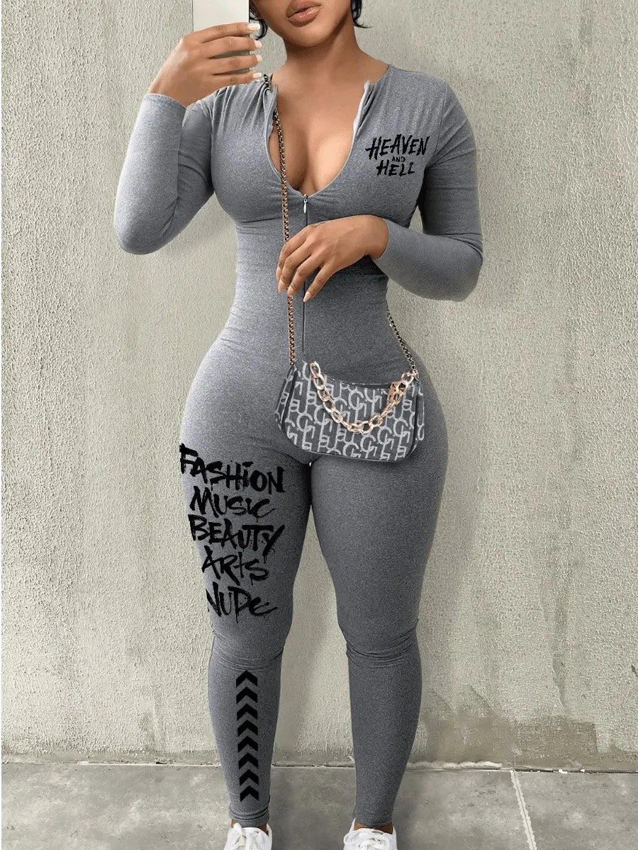 IMIEMIE LW Sexy Y2K Short Sleeve COTTON Slim Bodycon Front Zipper Up Skinny Romper Women Sporty Streetwear Summer Casual Jumpsuit