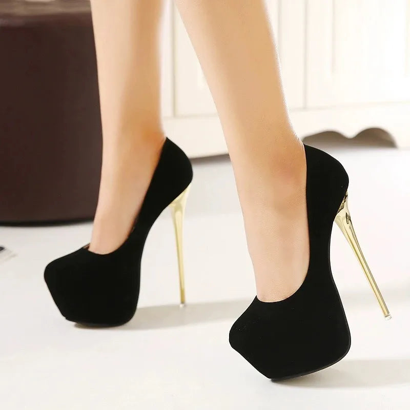 IMIEMIE NEW Women's Stiletto Sexy High Heels Shoes Women Black Pumps Spring Casual Shoes Female High Heels Weding Shoes Plus Size Pumps