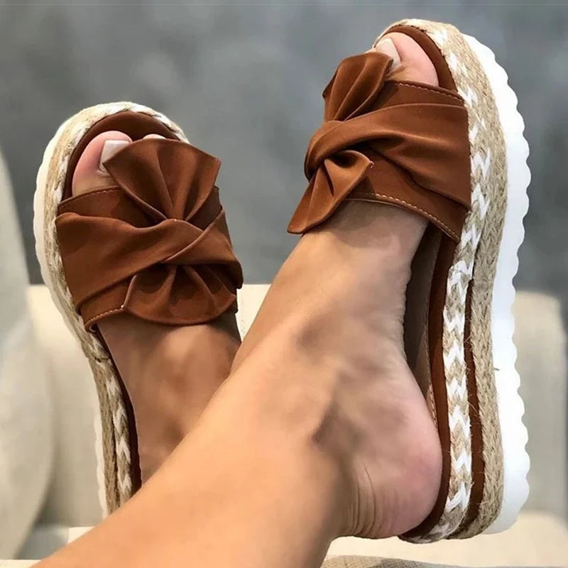 IMIEMIE Sandals Women Heels Sandals With Wedges Shoes For Women Platform Sandals Summer Slippers Sandalias Mujer Elegant Summer Shoes