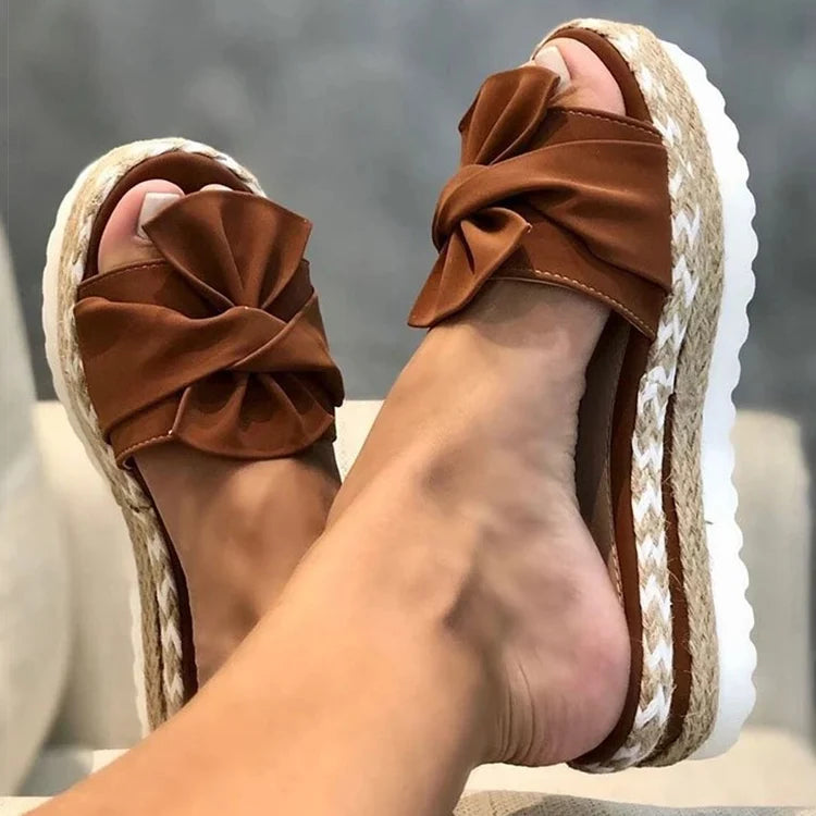 IMIEMIE Sandals Women Heels Sandals With Wedges Shoes For Women Platform Sandals Summer Slippers Sandalias Mujer Elegant Summer Shoes