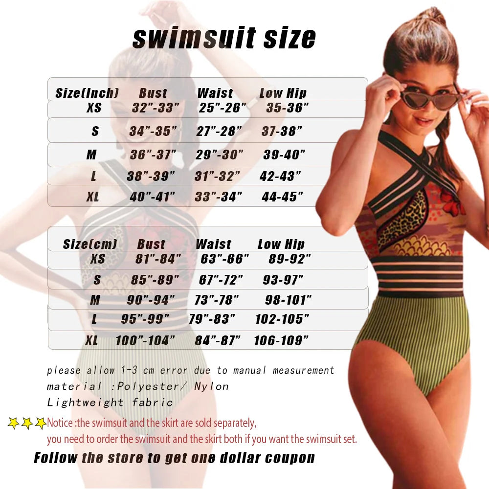 IMIEMIE Fantasy Jungle One-Piece Swimsuit Cover Up  Female Retro Swimwear Flower Printed Bathing Suit Luxy Bikini