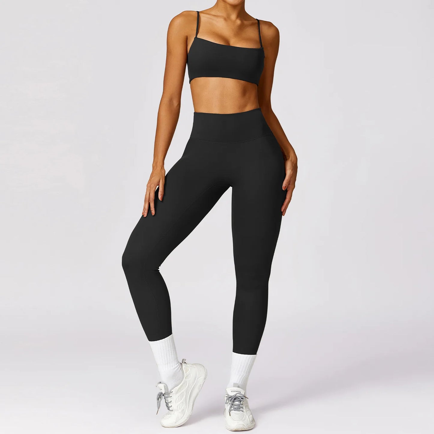 IMIEMIE Sexy Fitness Tracksuit Women Yoga Set Workout Seamless Sportswear Gym Clothing Sports Bra Top High Waist Leggings Sport Suits