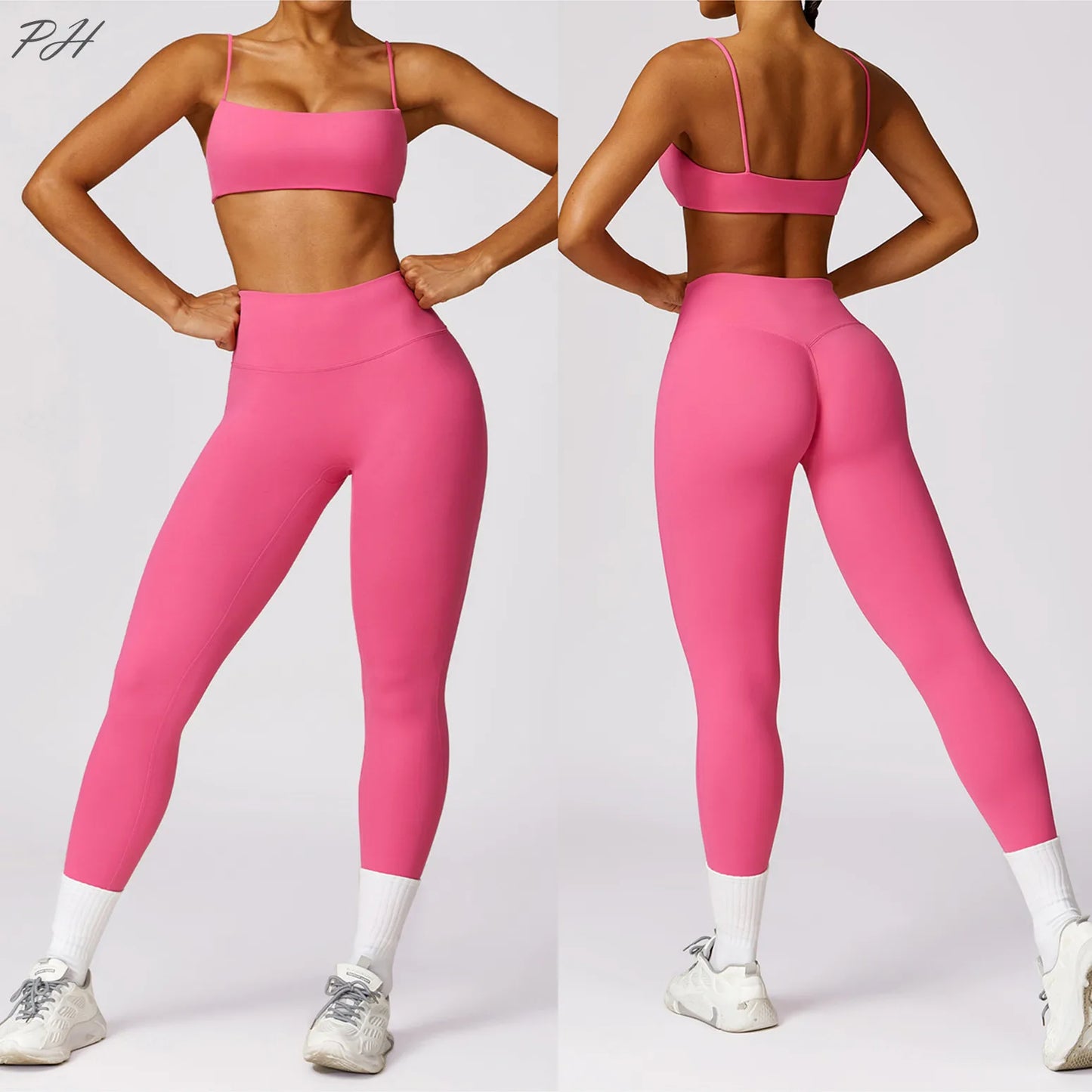 IMIEMIE Sexy Fitness Tracksuit Women Yoga Set Workout Seamless Sportswear Gym Clothing Sports Bra Top High Waist Leggings Sport Suits