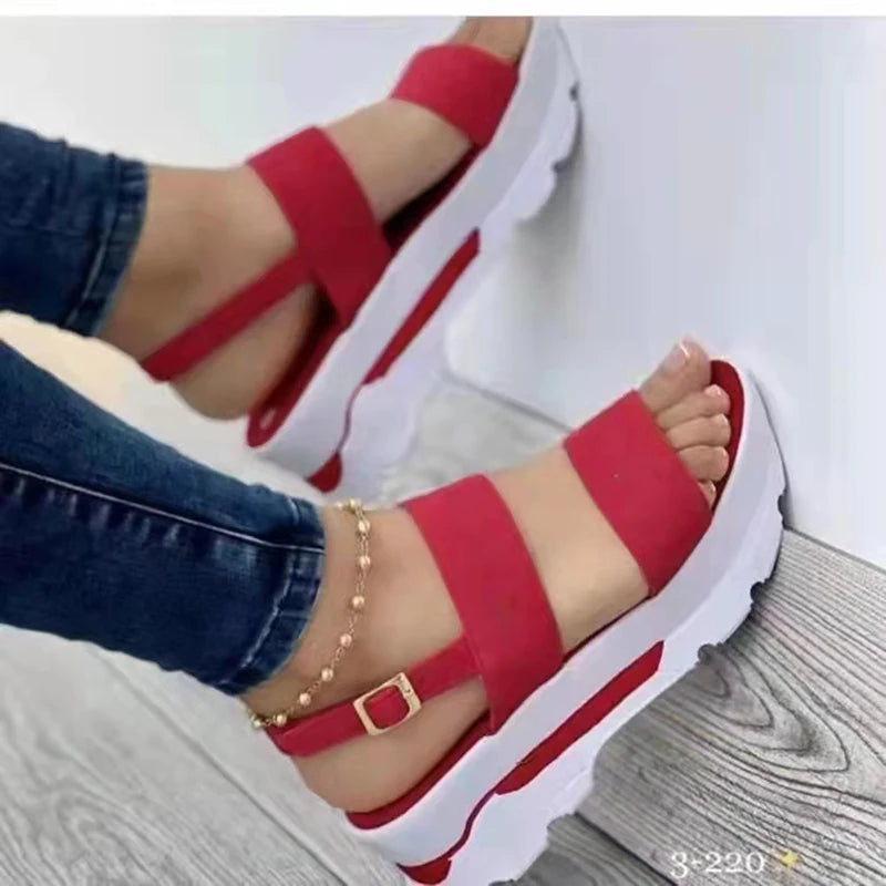 IMIEMIE Women Sandals Lightweight Wedges Shoes For Women Summer Sandals Platform Shoes With Heels Sandalias Mujer Casual Summer Shoes