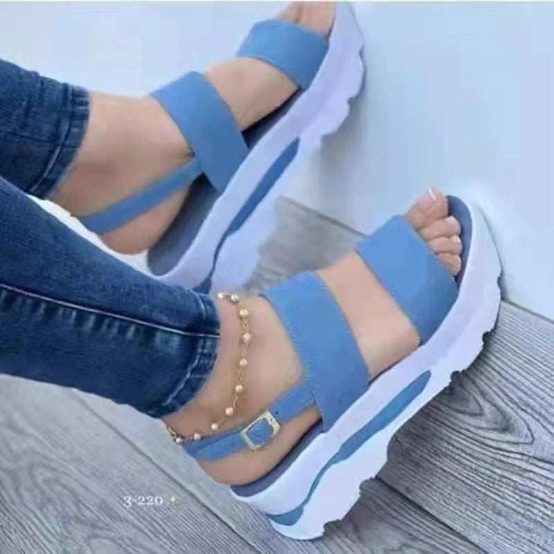 IMIEMIE Women Sandals Lightweight Wedges Shoes For Women Summer Sandals Platform Shoes With Heels Sandalias Mujer Casual Summer Shoes