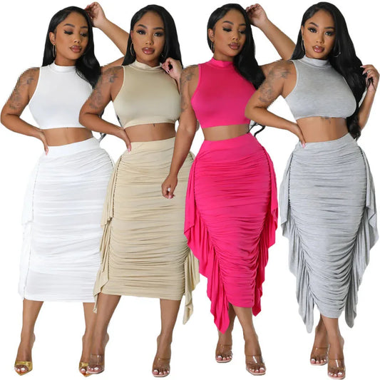 IMIEMIE two piece set for women sets women 2 piece summer 2 pieces outfits birthday outfit woman tops skirts wholesale clothes 2024